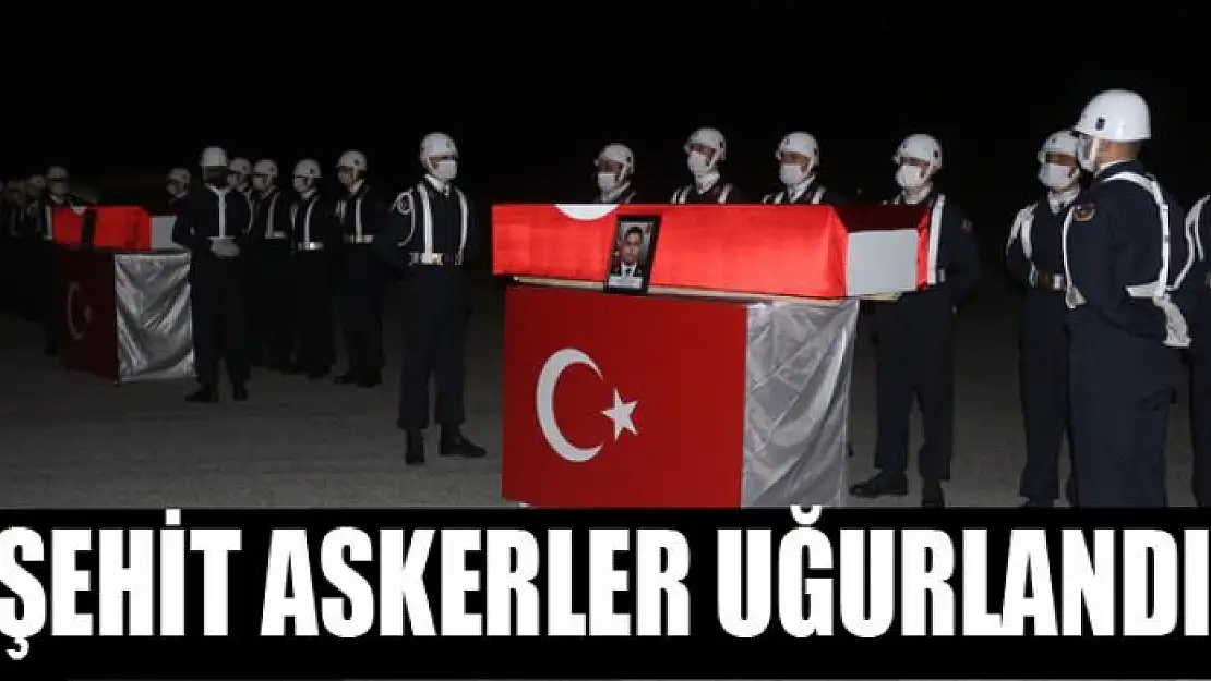 Şehit askerler uğurlandı