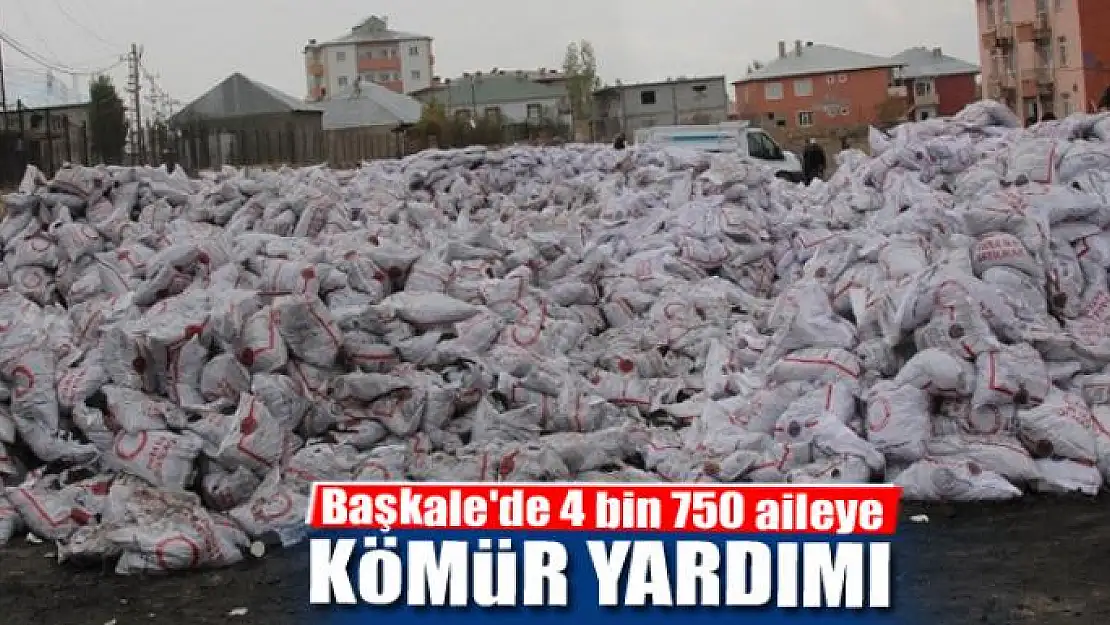 Başkale'de 4 bin 750 aileye kömür yardımı