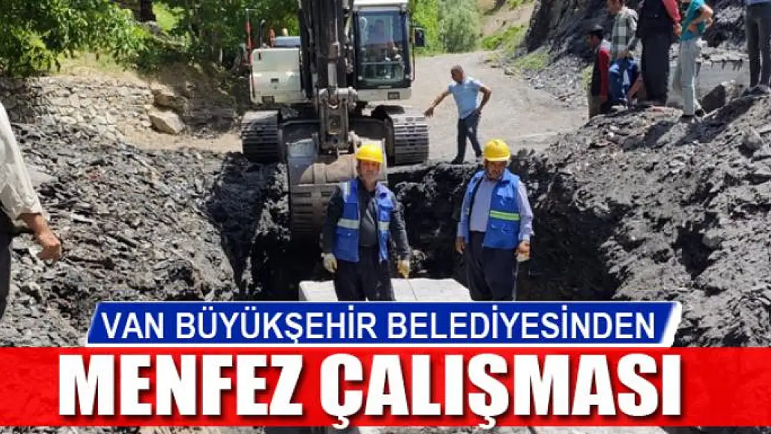 Van Büyükşehir Belediyesinden menfez çalışması