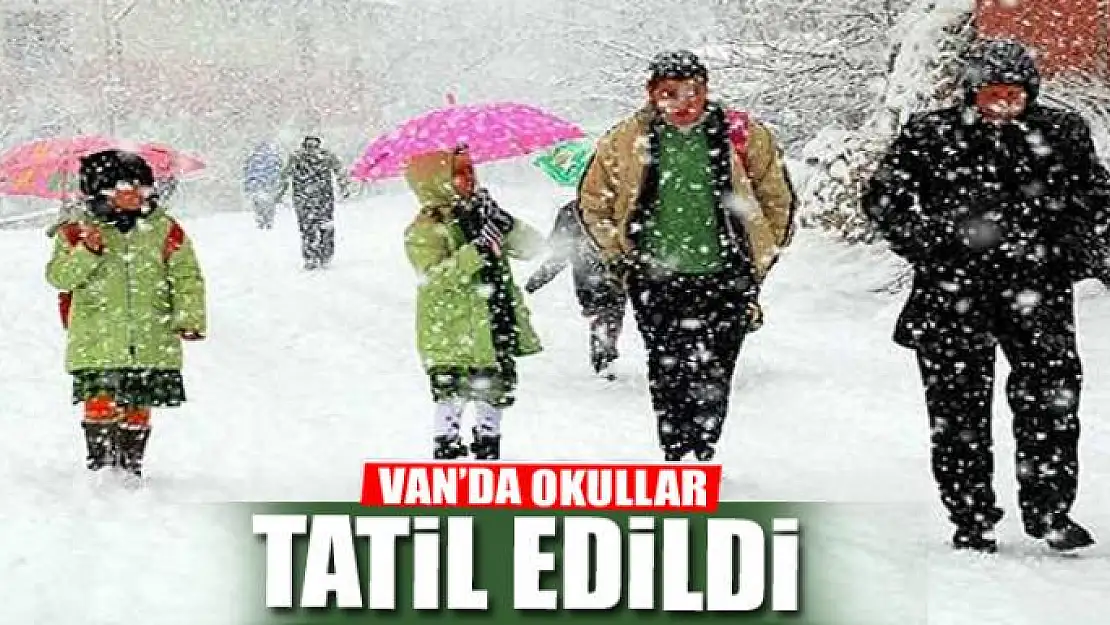 Van'da kar tatili