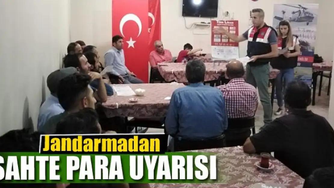 Jandarmadan sahte para uyarısı