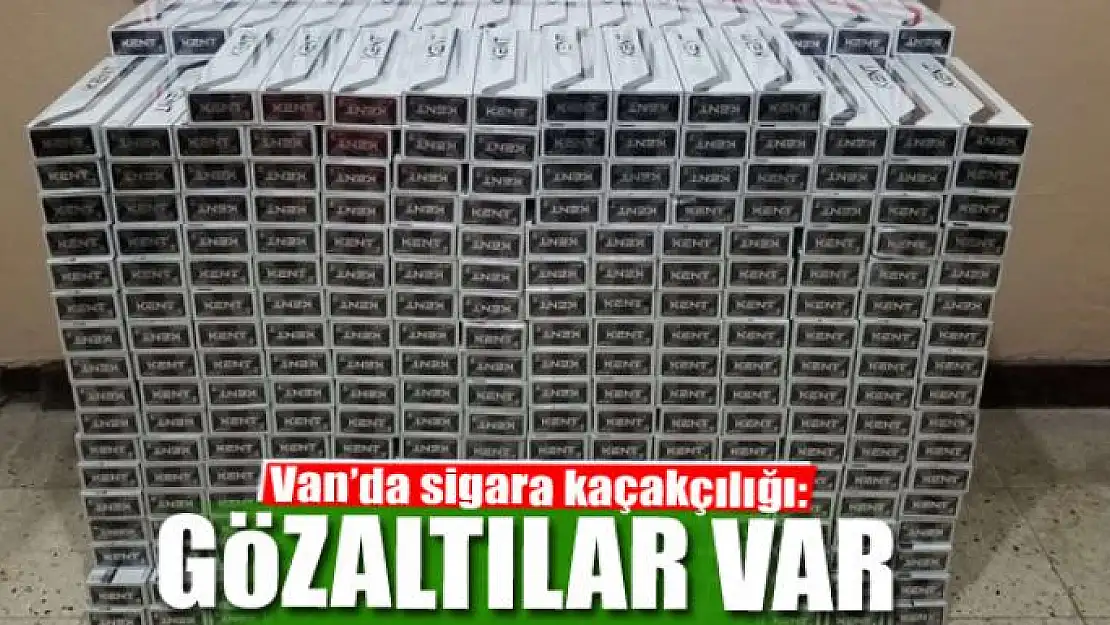 Van'da sigara kaçakçılığı: 16 gözaltı