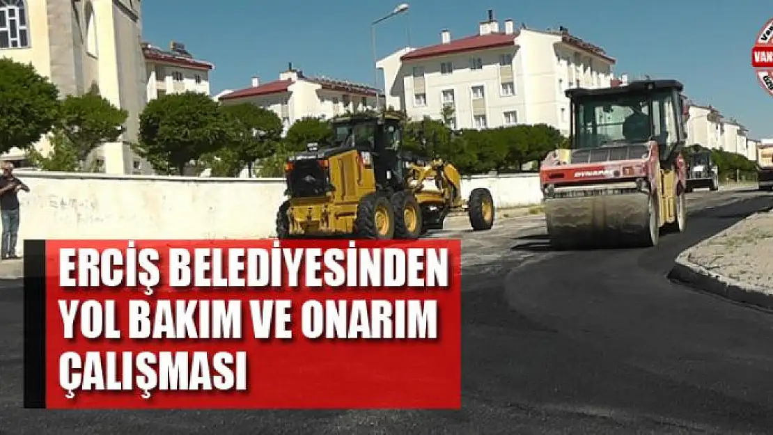 Erciş Belediyesinden yol bakım ve onarım çalışması