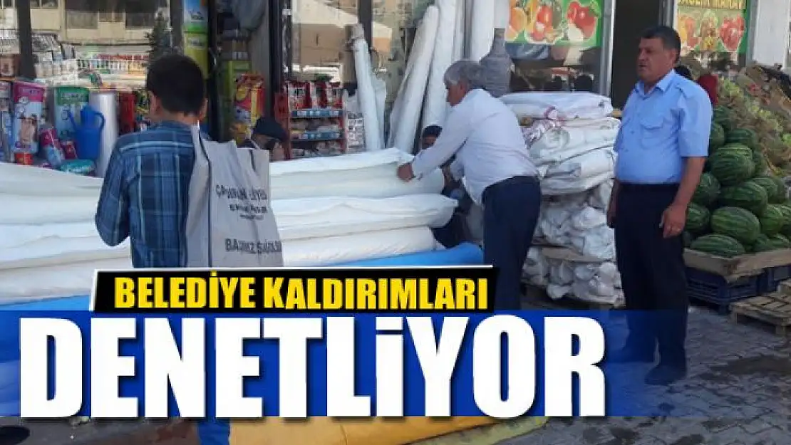 Belediye kaldırımları denetliyor