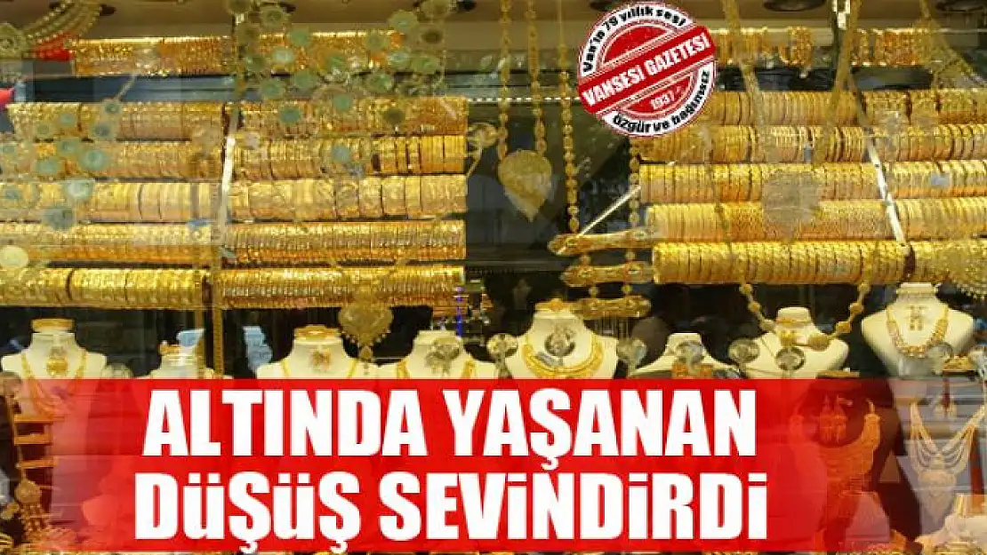 Altında yaşanan düşüş sevindirdi