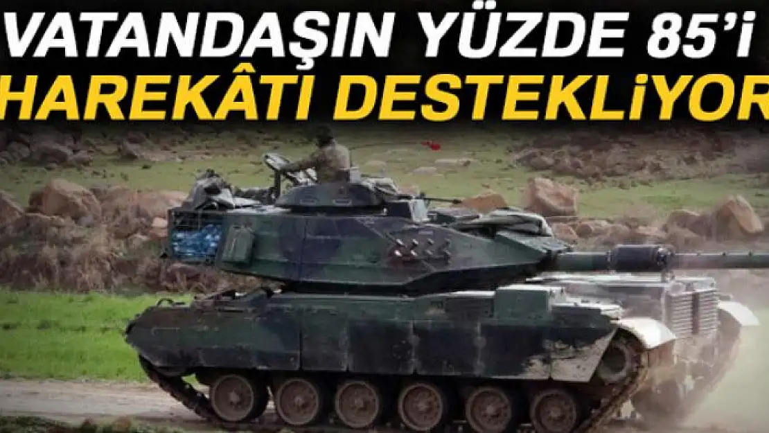 Vatandaşın yüzde 85'i harekâtı destekliyor