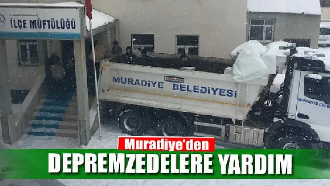 Muradiye'den depremzedelere yardım