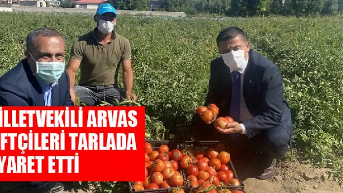 Milletvekili Arvas çiftçileri tarlada ziyaret etti