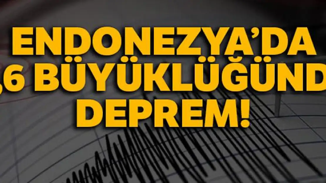 Endonezya'da 6,6 büyüklüğünde deprem