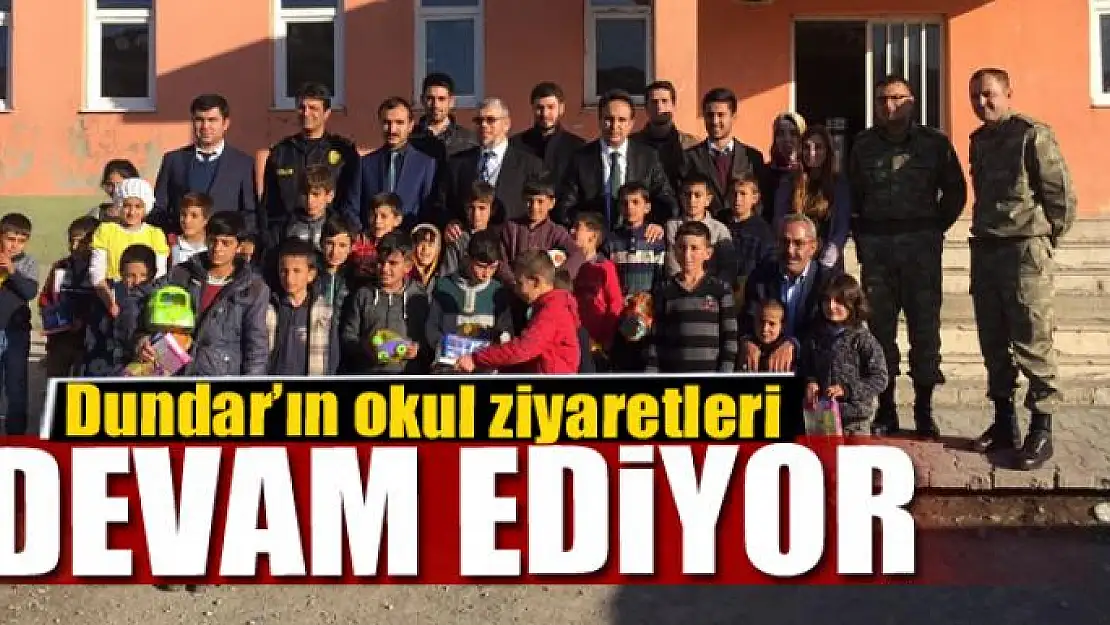 Kaymakam Dundar'ın okul ziyaretleri