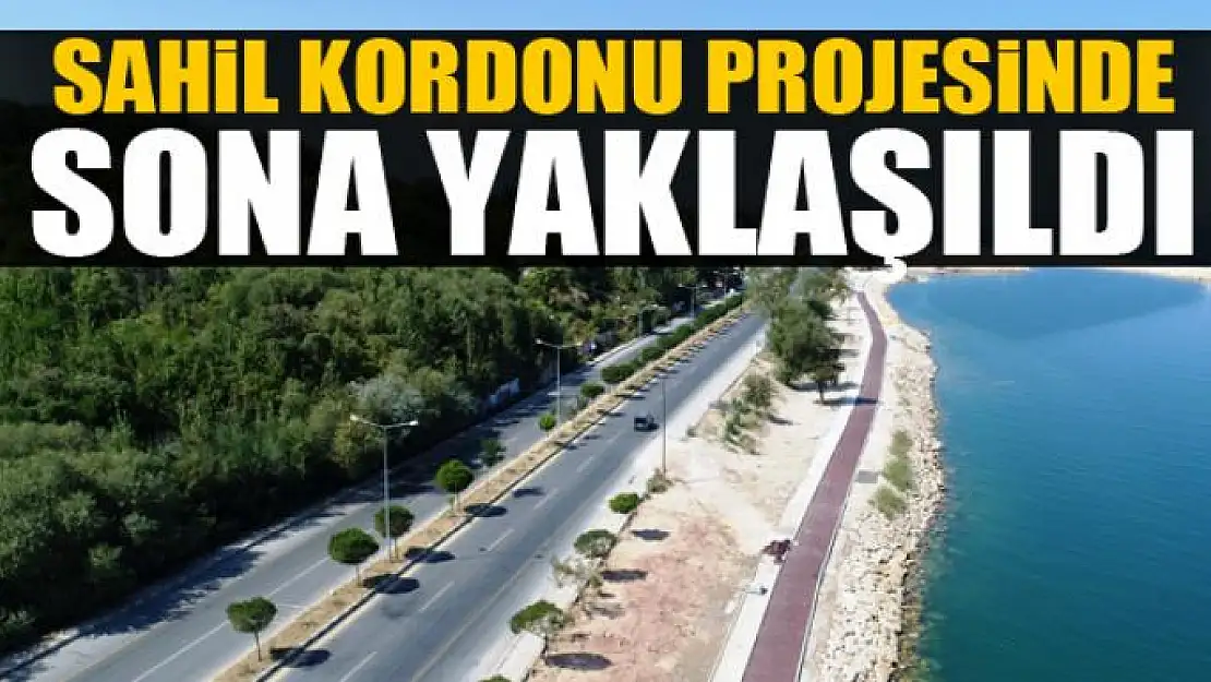 Edremit'te sahil kordonu projesinde sona yaklaşıldı