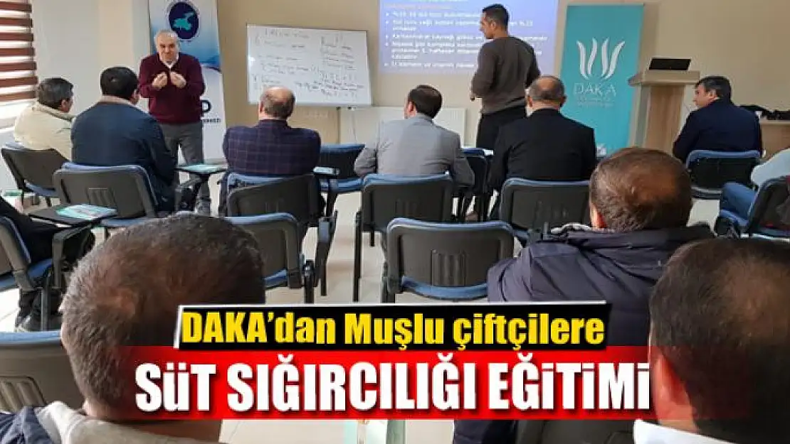 Muşlu 300 çiftçiye süt sığırcılığı eğitimi