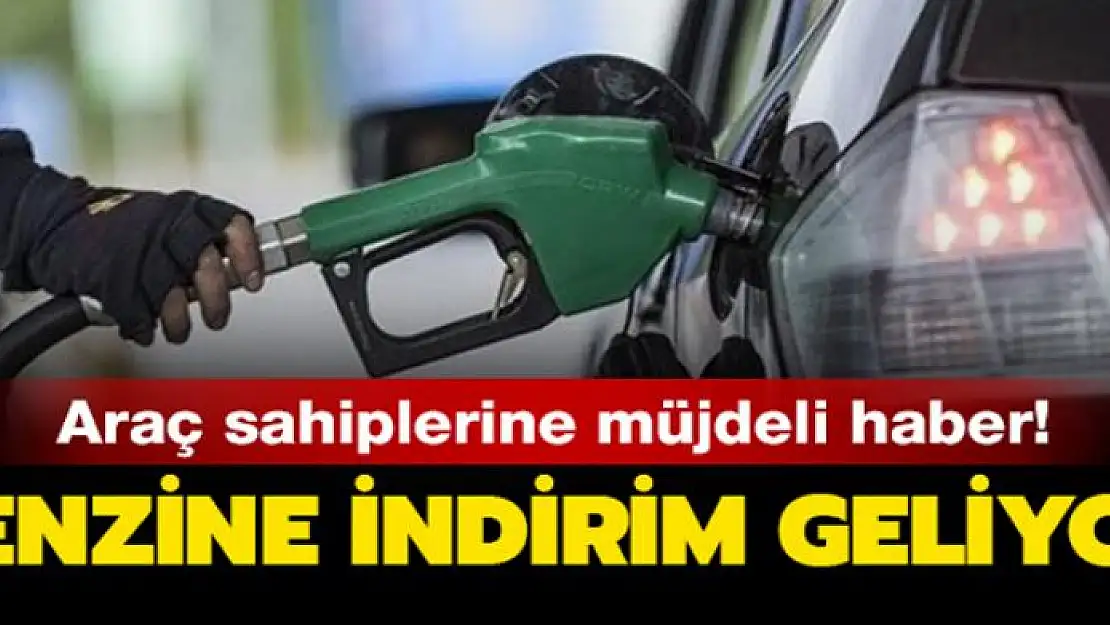 Benzine bu gece yarısından itibaren indirim geliyor