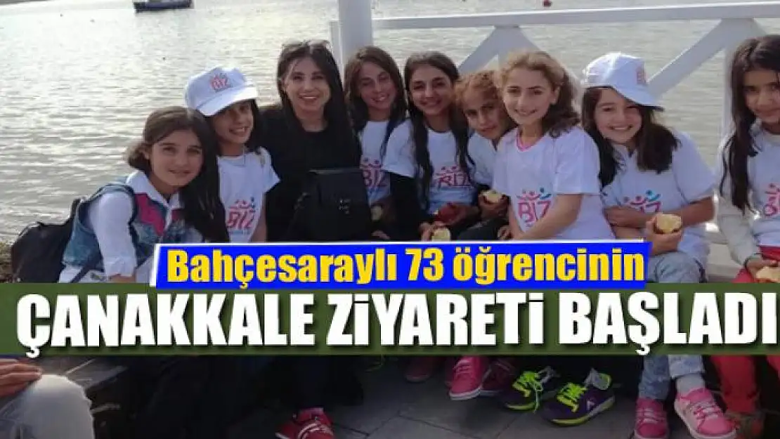 Bahçesaraylı 73 öğrencinin Çanakkale ziyareti başladı