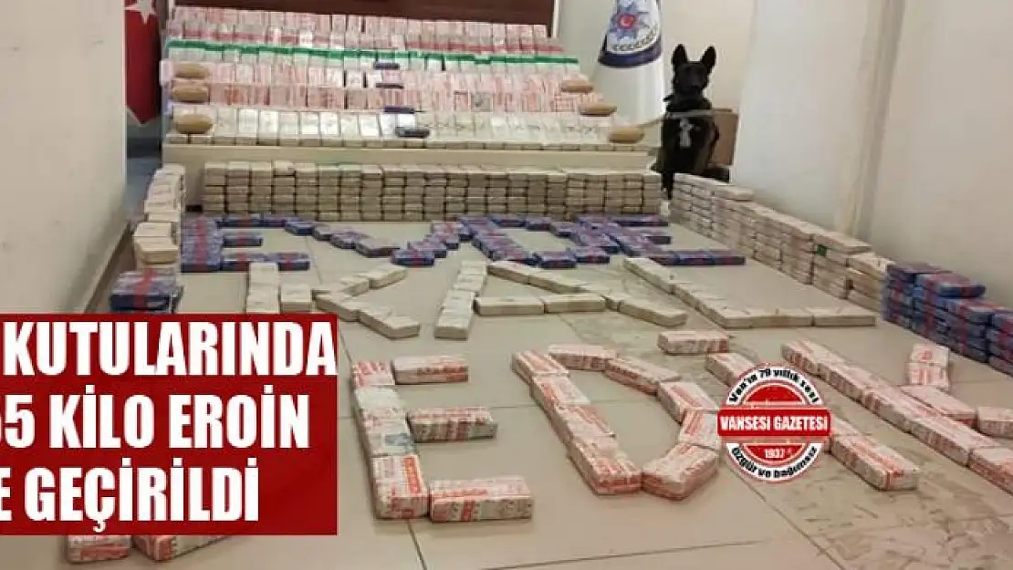 Van'da et kutularında 25 milyon lira değerinde 355 kilo eroin ele geçirildi