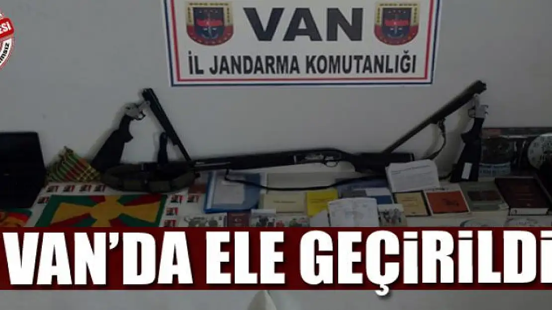 Van'da ele geçirildi