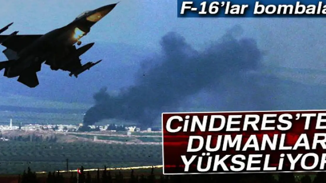 Cinderes'ten dumanlar yükseliyor