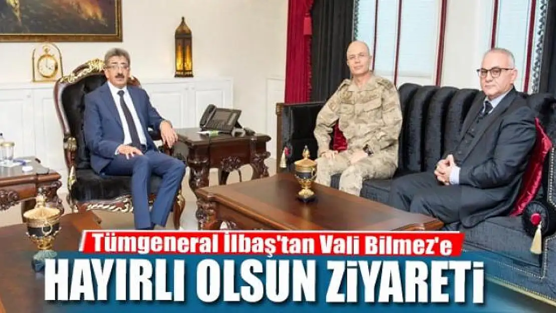 Tümgeneral İlbaş'tan Vali Bilmez'e tebrik ziyareti