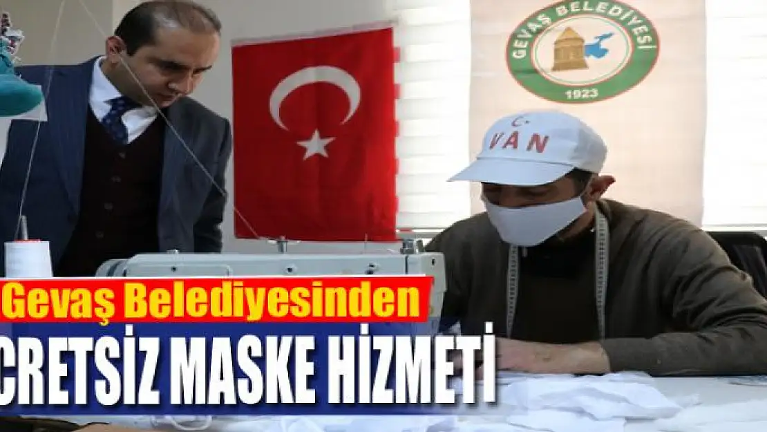 Gevaş Belediyesinden vatandaşlara ücretsiz maske