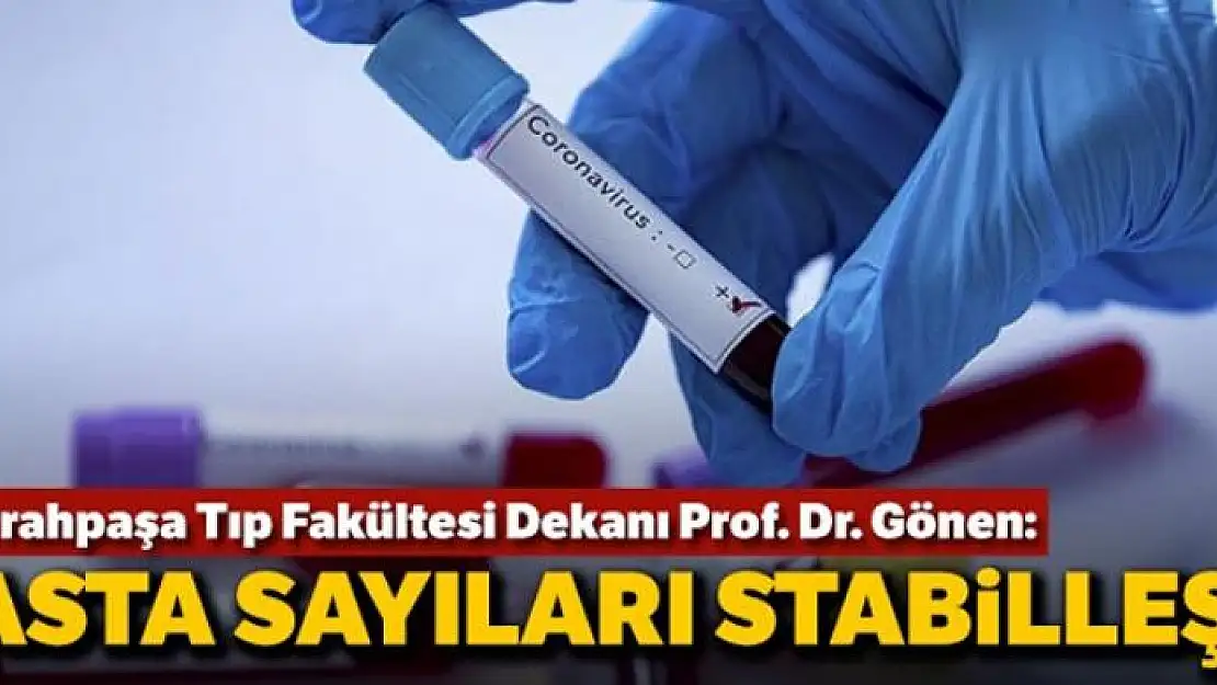 Prof. Dr. Gönen: Son bir haftadır bizdeki hasta sayıları stabilleşti