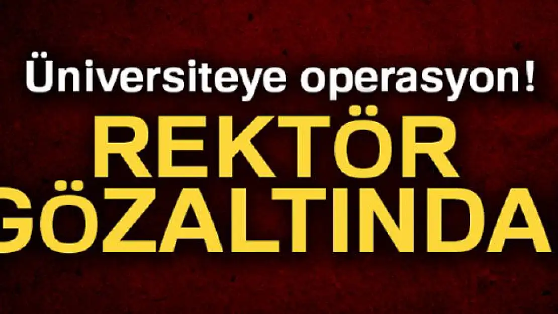 Rektör gözaltına alındı