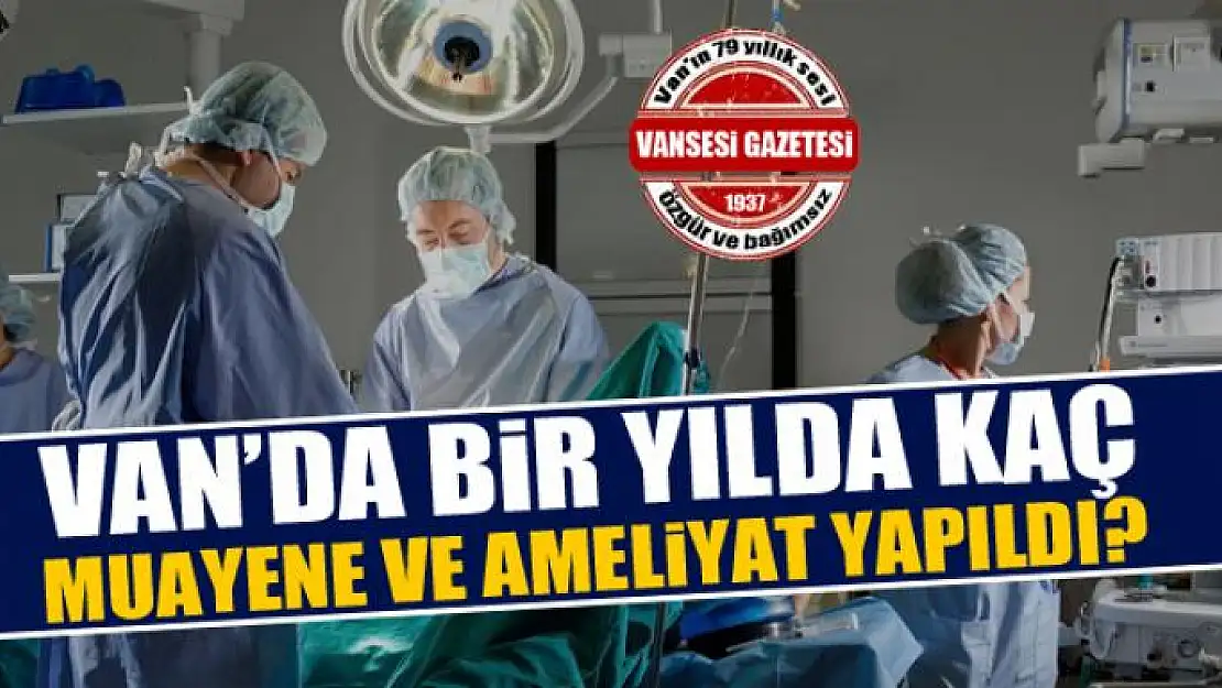 Van'da bir yılda kaç muayene ve ameliyat yapıldı?