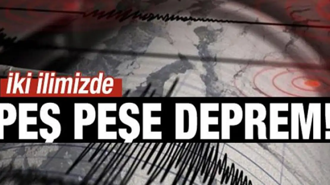 Ege'de peş peşe korkutan depremler