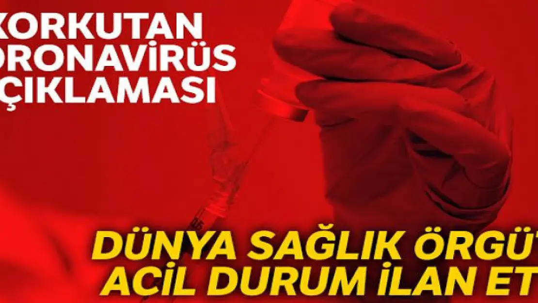 Dünya Sağlık Örgütü uluslararası acil durum ilan etti