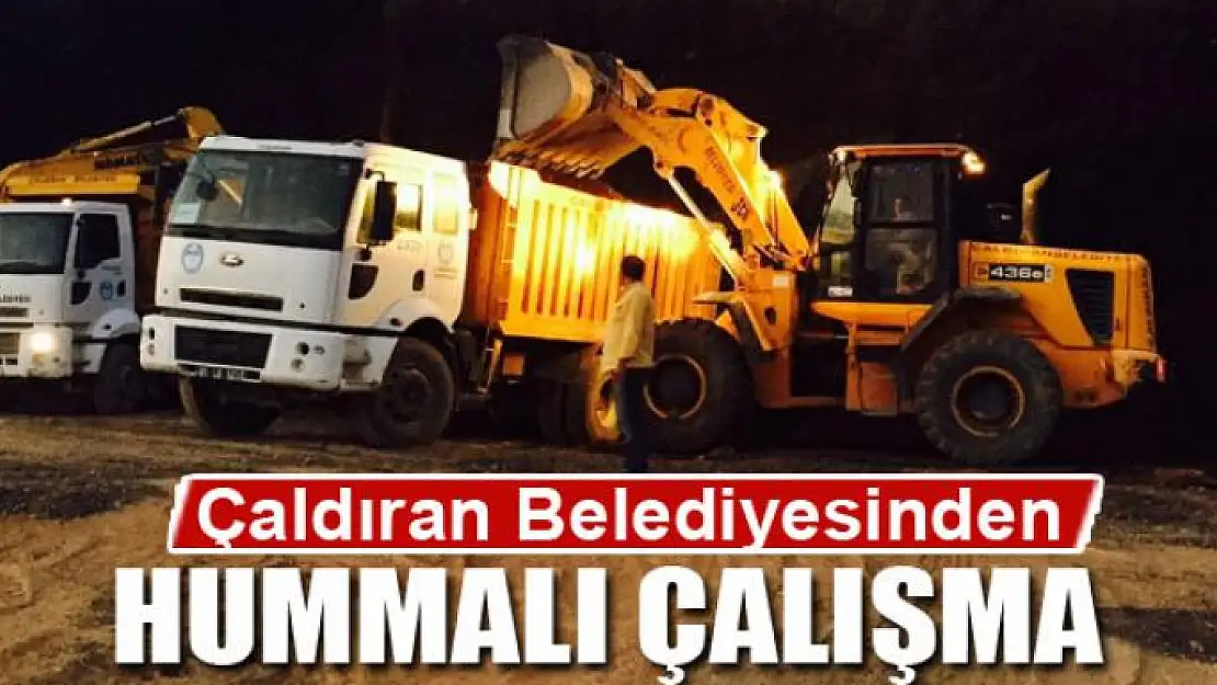 Çaldıran Belediyesinden hummalı çalışma