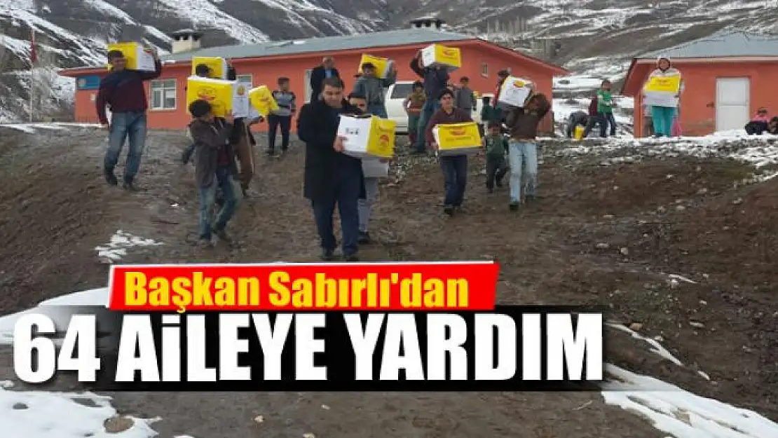 Başkan Sabırlı'dan 64 aileye 64 gıda paketi