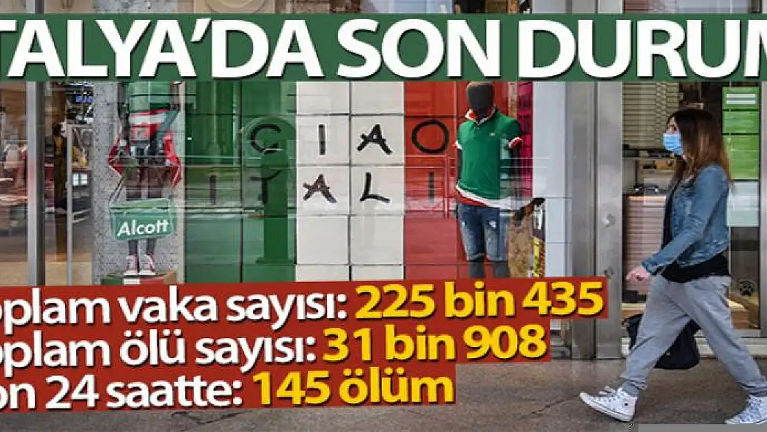 İtalya'da son 24 saatte korona virüsten 145 ölüm