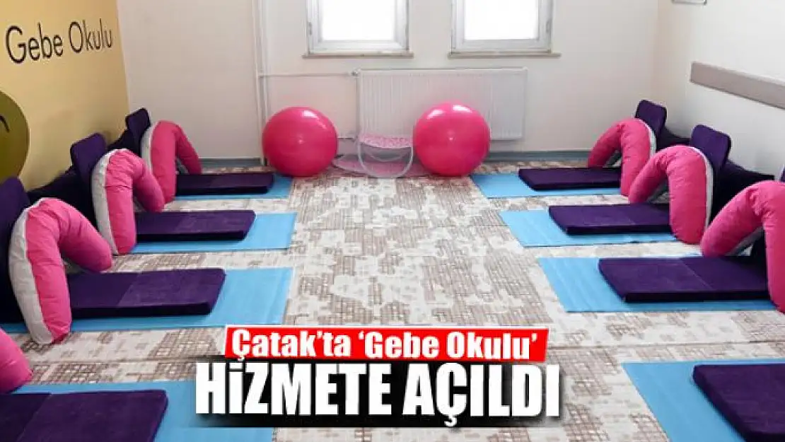 Çatak'ta 'Gebe Okulu' açılışı