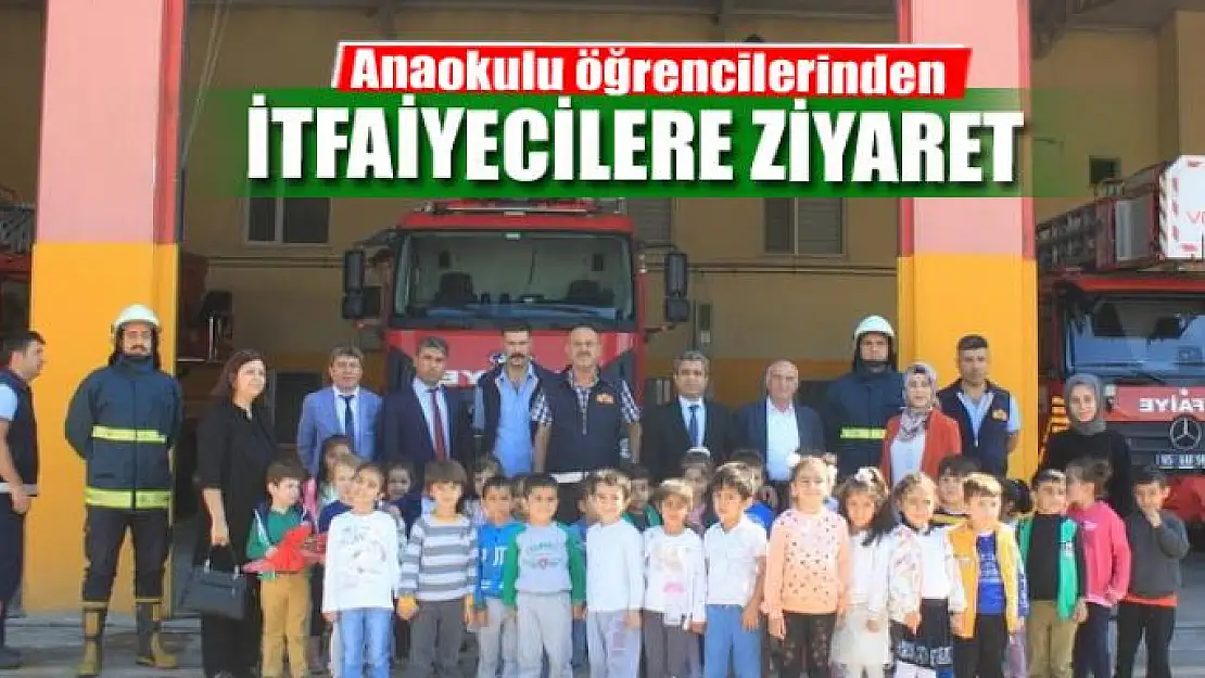 Anaokulu öğrencilerinden itfaiyecilere ziyaret