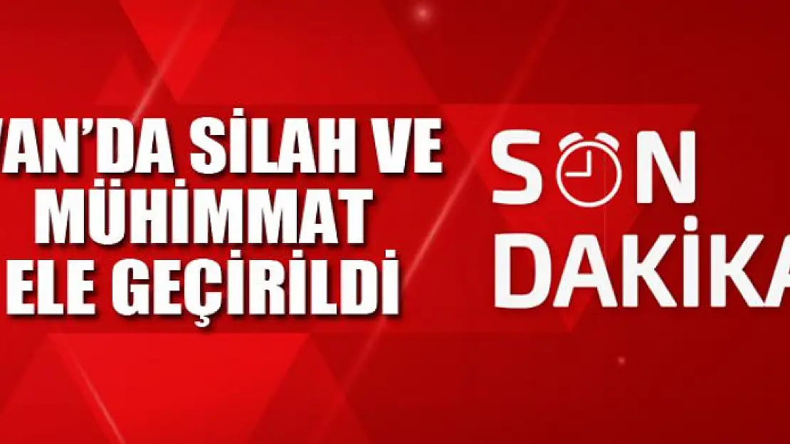 Van'da silah ve mühimmat ele geçirildi