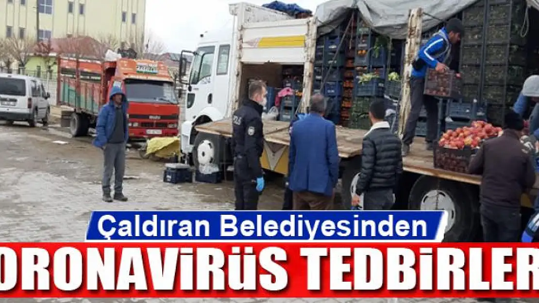 Çaldıran Belediyesinden koronavirüs tedbirleri