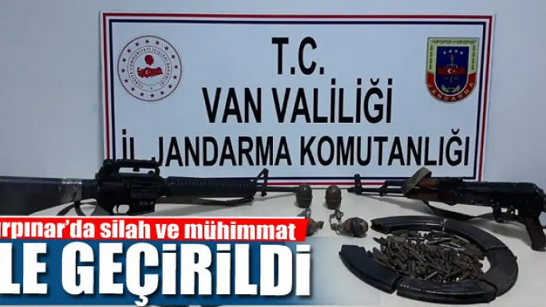 Gürpınar'da silah ve mühimmat ele geçirildi