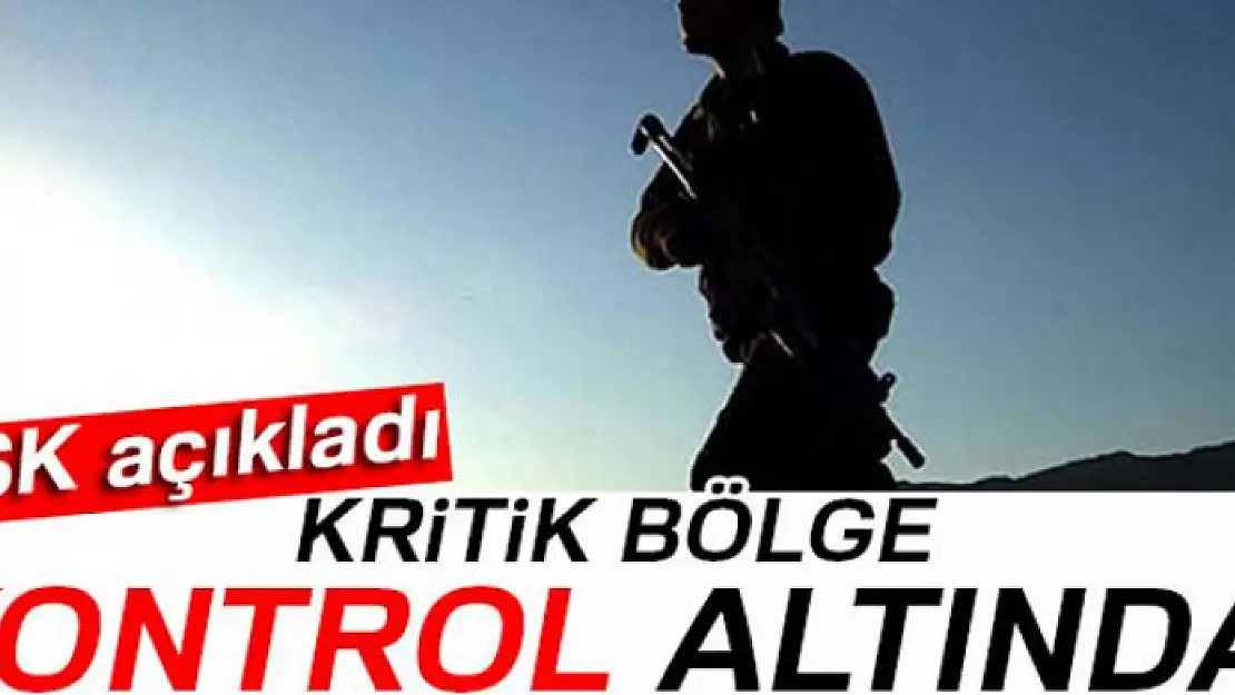 TSK: 'Cinderesi kontrol altına alınmıştır'