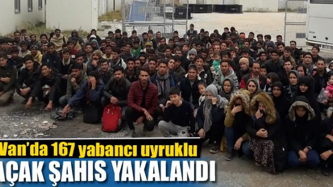 Van'da 167 yabancı uyruklu kaçak şahıs yakalandı