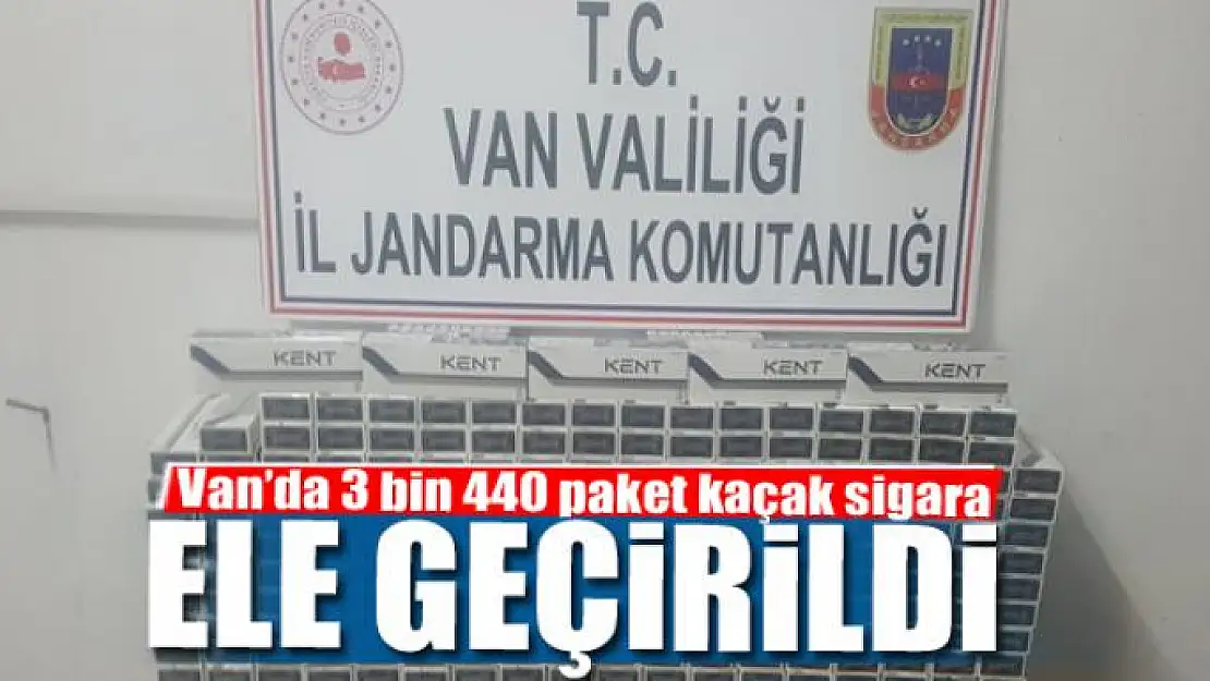 Van'da 3 bin 440 paket kaçak sigara ele geçirildi