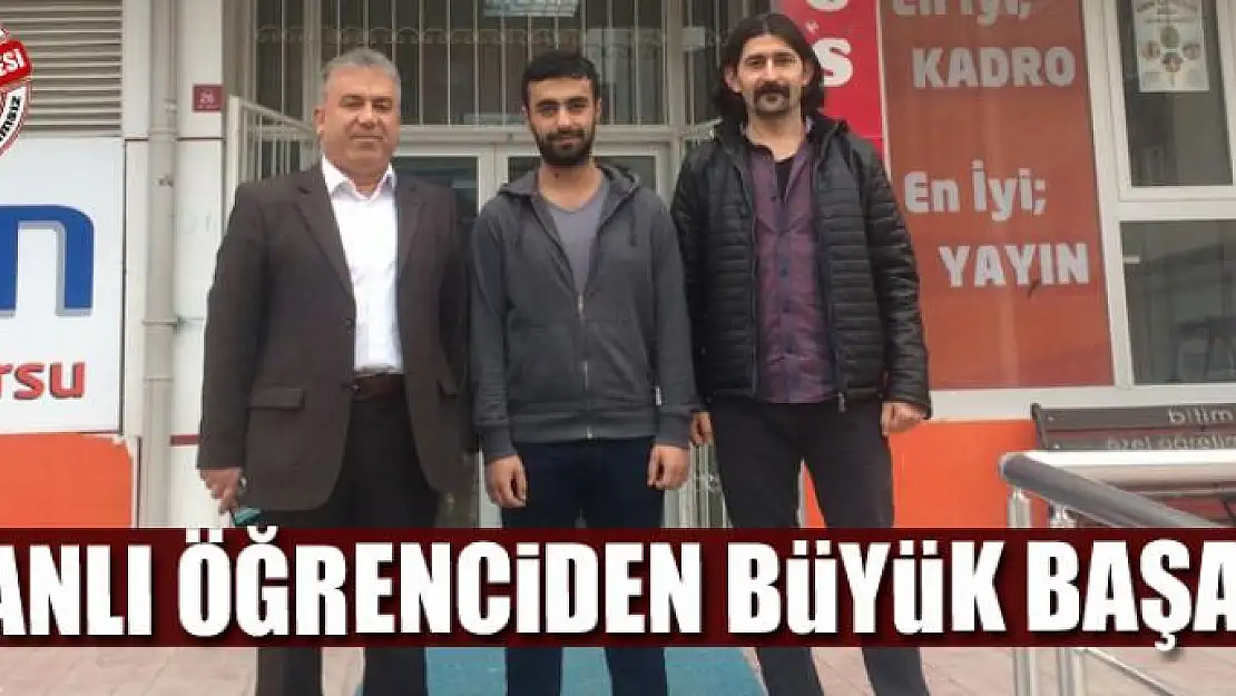 Vanlı öğrenciden büyük başarı