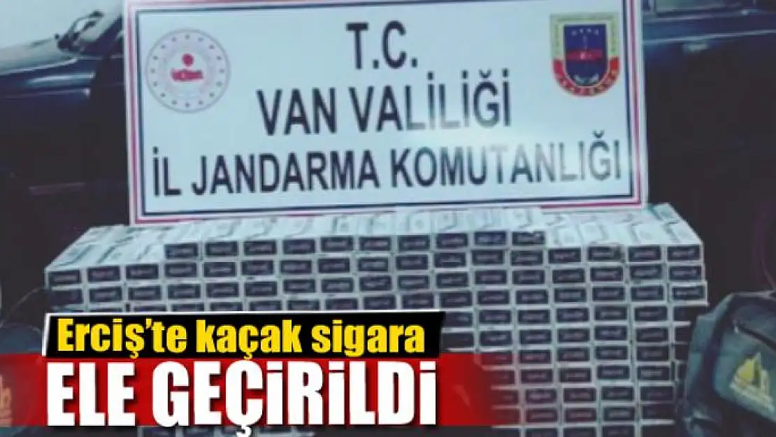 Erciş'te 3 bin 500 paket kaçak sigara ele geçirildi