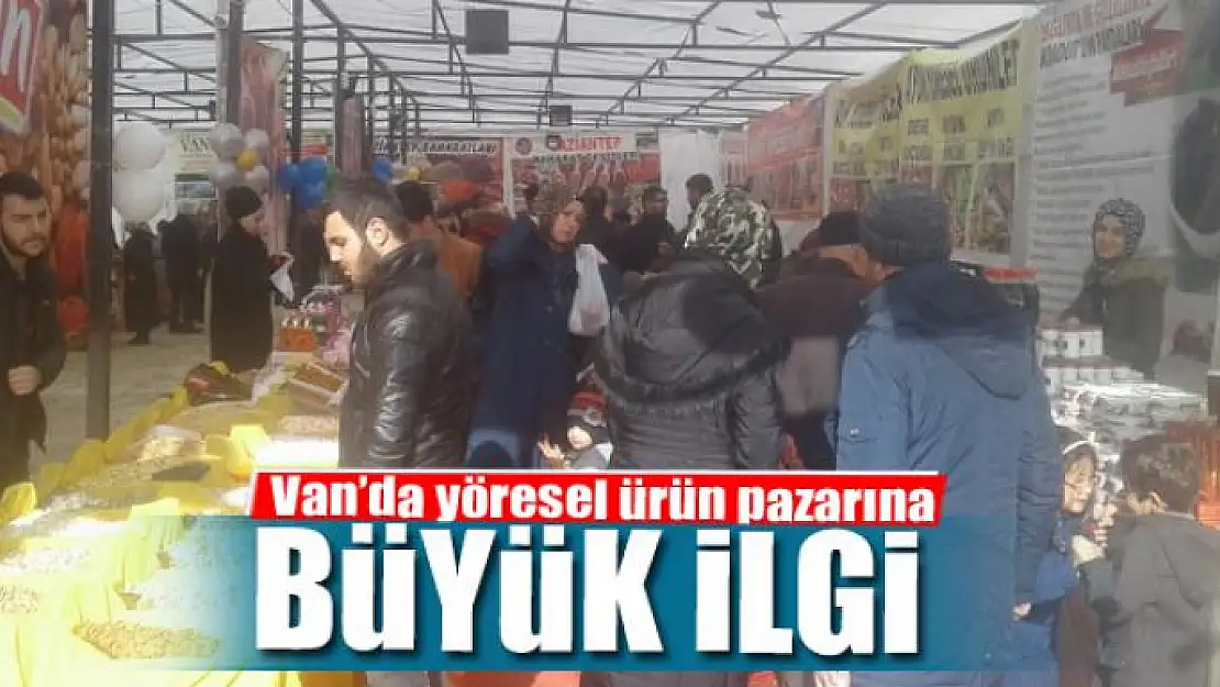 Van'da yöresel ürün pazarına yoğun ilgi