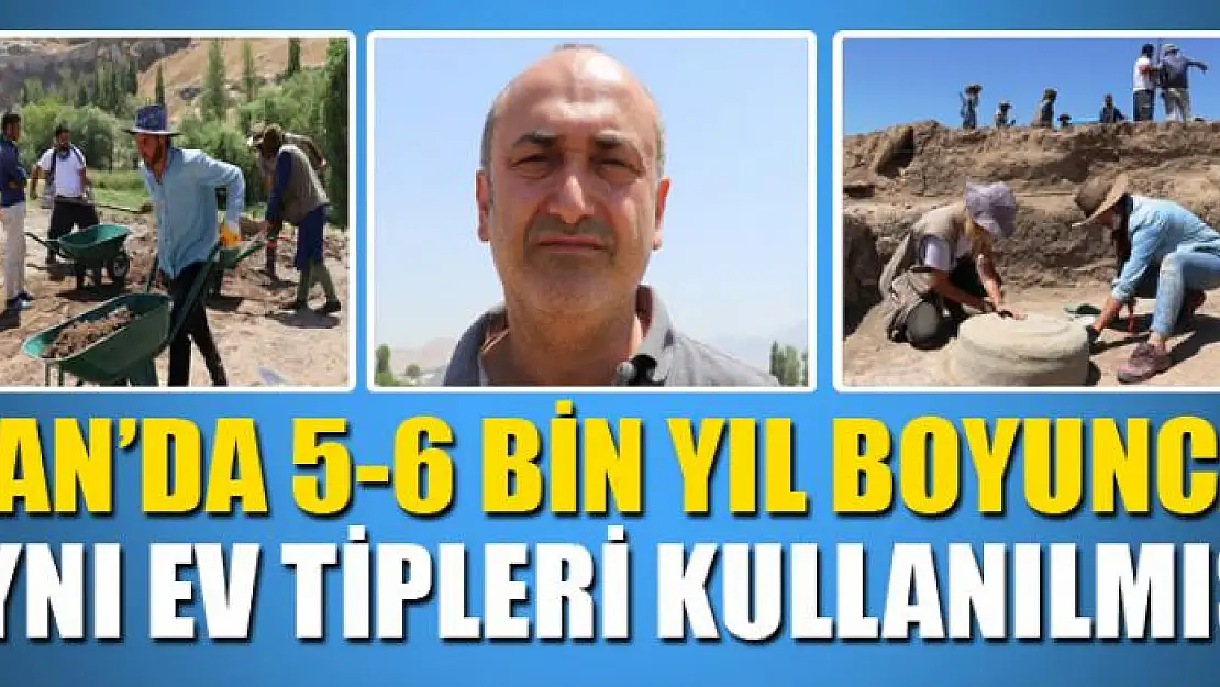 Van'da 5-6 bin yıl boyunca aynı ev tipleri kullanılmış 