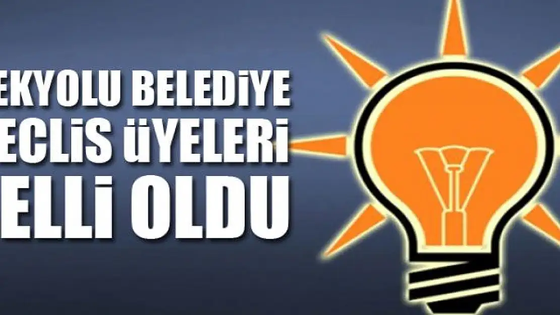 AK Parti İpekyolu Belediye Meclis üyeleri belli oldu