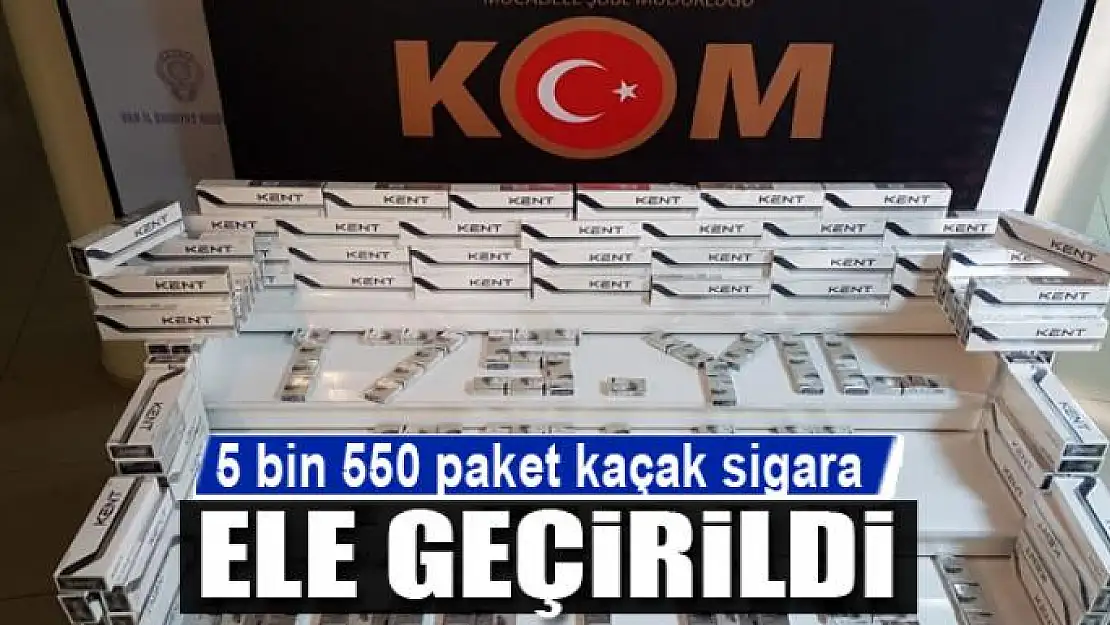 Van'da 5 bin 550 paket kaçak sigara ele geçirildi