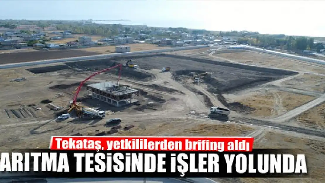 Arıtma tesisinde işler yolunda