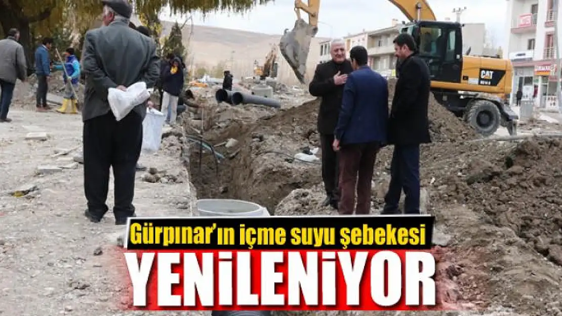 Gürpınar'ın içme suyu şebekesi yenileniyor 