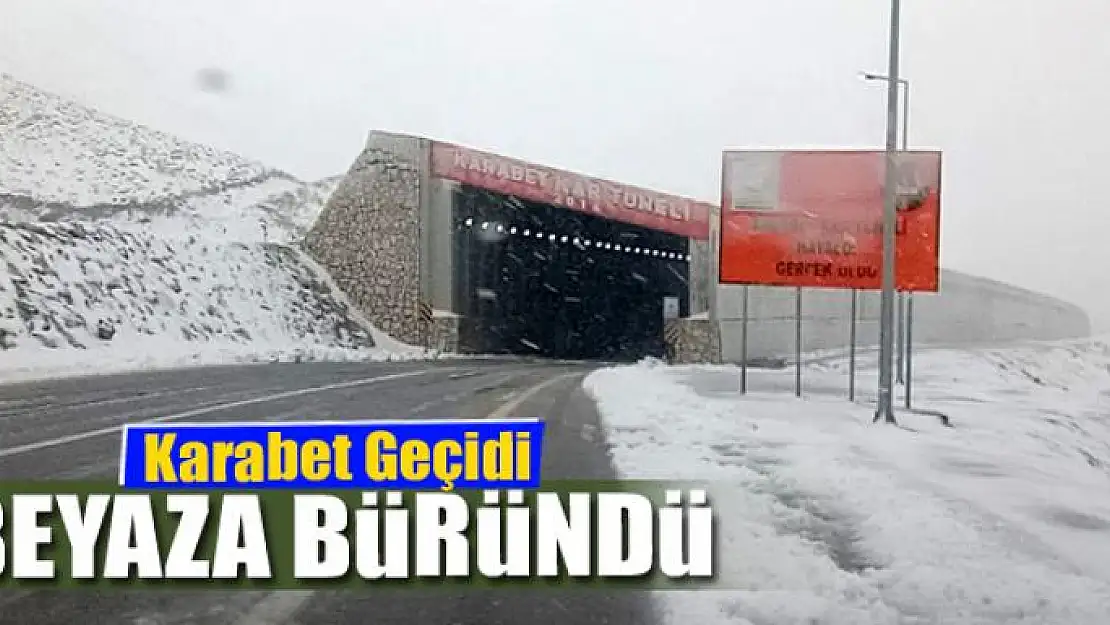 Karabet Geçidi beyaza büründü