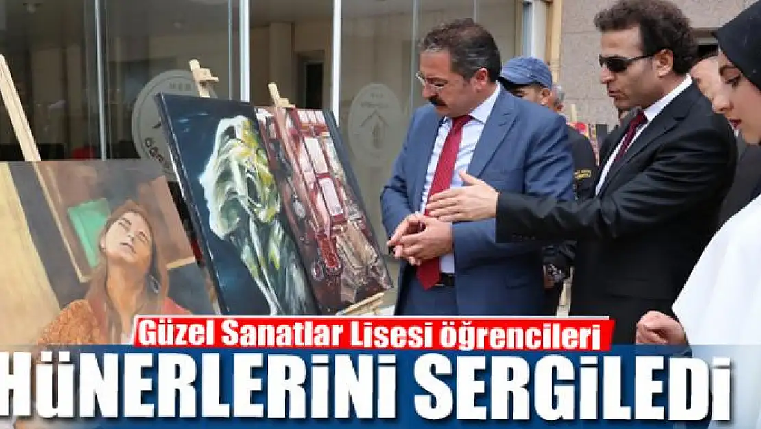 Güzel Sanatlar Lisesi öğrencileri hünerlerini sergiledi 