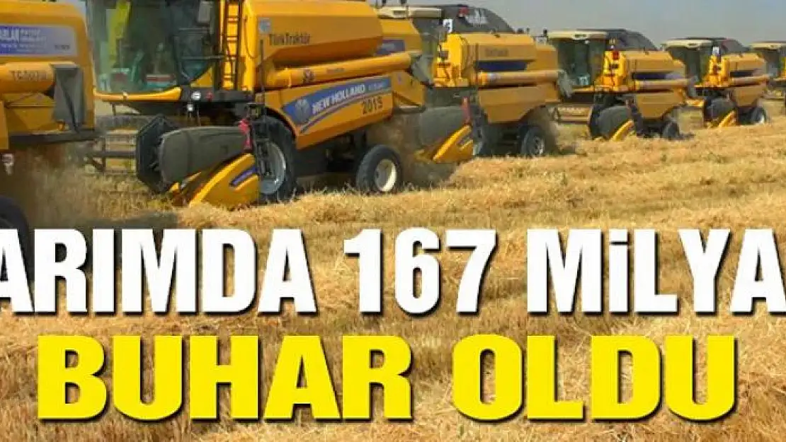 Tarımda 167 milyar buhar oldu